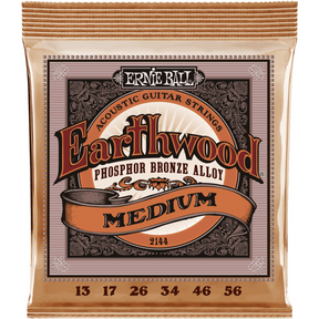Ernie Ball 2144 Earthwood Fosforbrons Akoestische Gitaarsnaren Medium 13–56