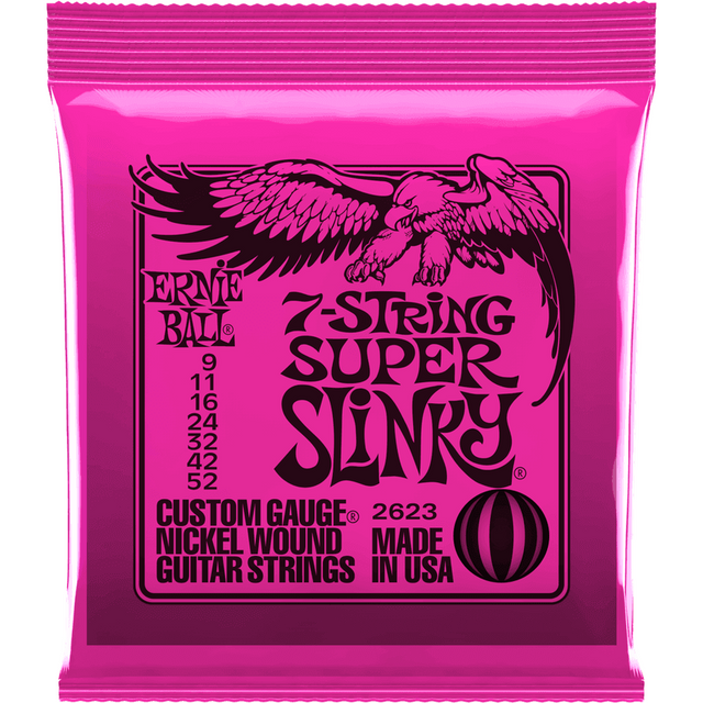 Ernie Ball 2623 Super Light elektrische gitaarsnaren 7-snarig 009-052