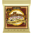 Ernie Ball 3047 Akoestische Gitaarsnaren Silk & Steel Extra Soft 10–50 3-Pack