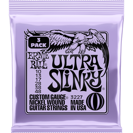 Ernie Ball 3227 Ultra Slinky elektrische gitaarsnaren 3-pack 010-048