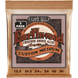 Ernie Ball 3543 Earthwood Fosforbrons Akoestische Gitaarsnaren Custom Medium 12.5–56 3-Pack