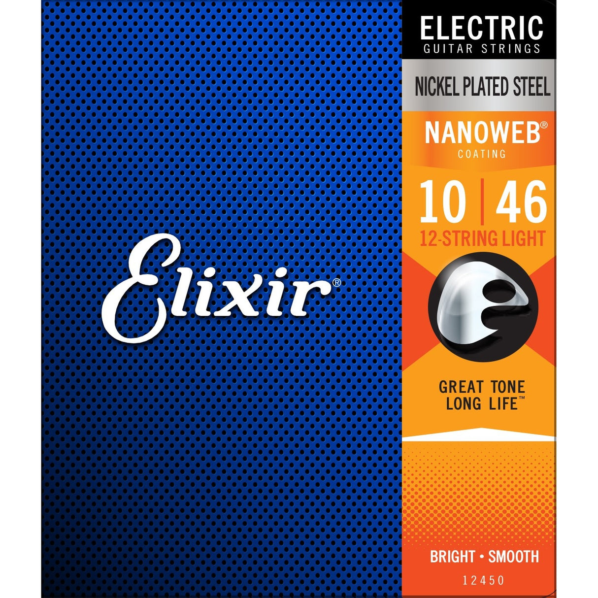 Elixir 12450 Nanoweb elektrische gitaarsnaren 12-String Light 010-046