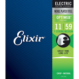 Elixir 19106 Optiweb elektrische gitaarsnaren Medium 7-String 011-059