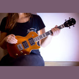 Flight Centurion Tenor GT Elektrische Tenor Ukulele met Goldtop Afwerking