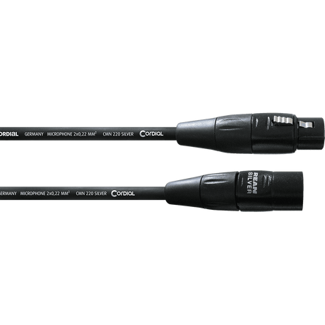 Cordial CIM FM Essentials Microfoonkabel – XLR mannelijk/vrouwelijk – Zwart
