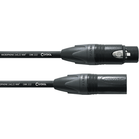 Cordial CMP FM Select Microfoonkabel – XLR mannelijk/vrouwelijk – Zwart