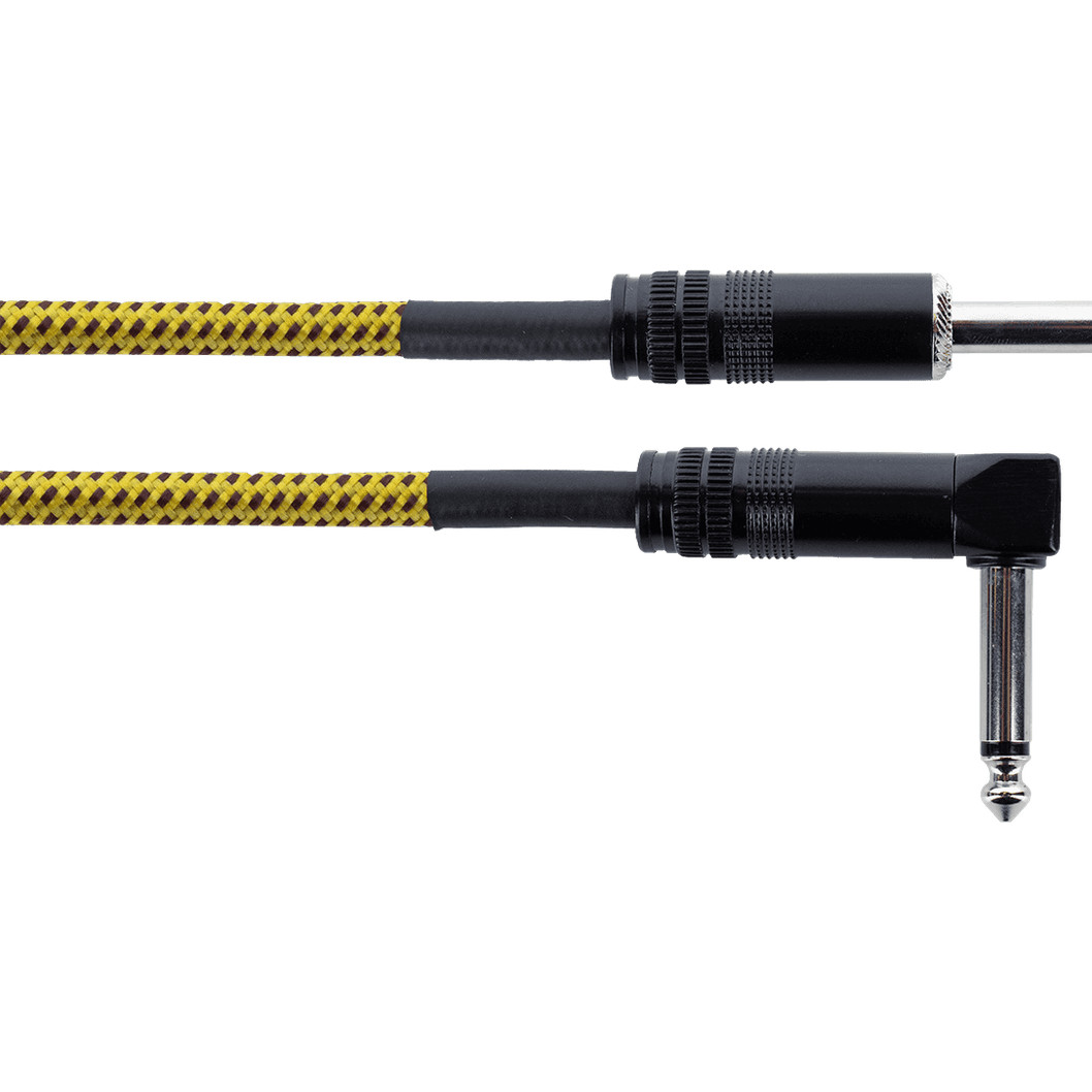 Cordial EL PP TWEED YE Elements Instrumentenkabel 6.3 mm Jack geel