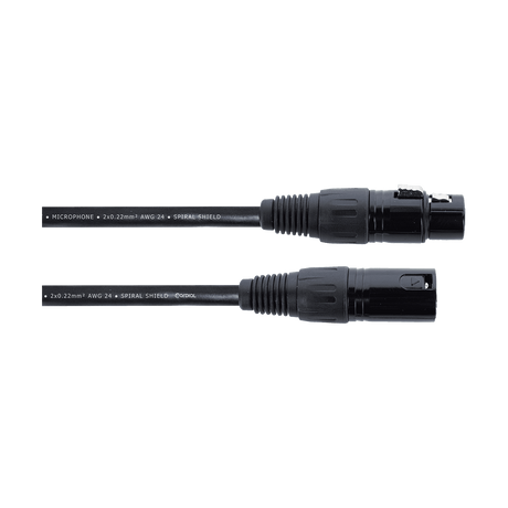 Cordial EM FM Elements Microfoonkabel – XLR mannelijk/vrouwelijk – Zwart