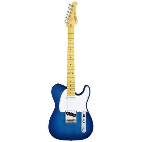 FGN Boundary TL elektrische gitaar Transparent Blue Sunburst FGN Singlecoils incl. gigbag