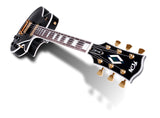 FGN Neo Classic LC10 elektrische gitaar Black, Alnico 5 humbuckers, gouden hardware, met gigbag