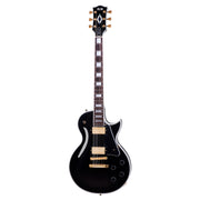FGN Neo Classic LC10 elektrische gitaar Black, Alnico 5 humbuckers, gouden hardware, met gigbag