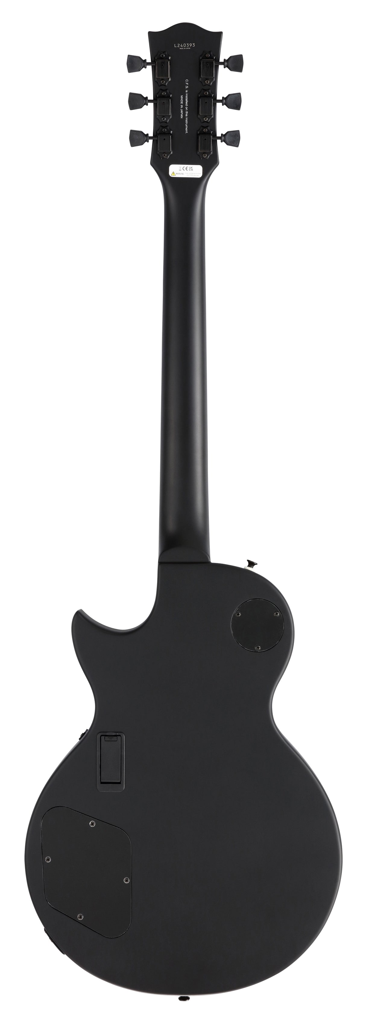 FGN Neo Classic LS10 elektrische gitaar Matte Black, EMG 81 en 85, met gigbag