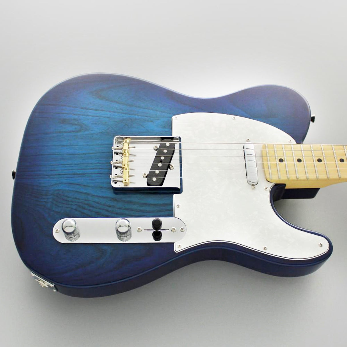 FGN Neo Classic TE100 elektrische gitaar See-Thru Blue Burst incl. gigbag