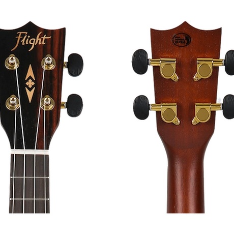 Flight DUC460 EQ Concert Ukulele – Elektro-akoestisch, Amara hout, met FU-T3 Pickup