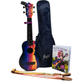 Flight TUS-EE Sunset PACK Elise Ecklund Signature Soprano Ukulele Set met Tuner, Capo, Strap, Songbook en Gigbag