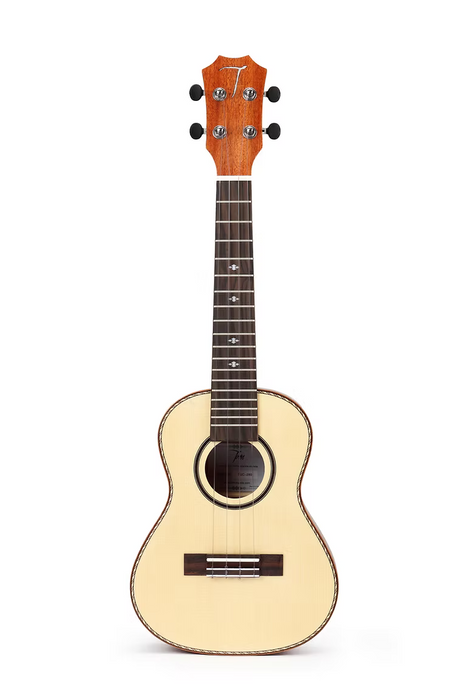 TOM 280 Concert Ukulele Massief Sparren met Mahonie Afwerking en Luxe Hoes