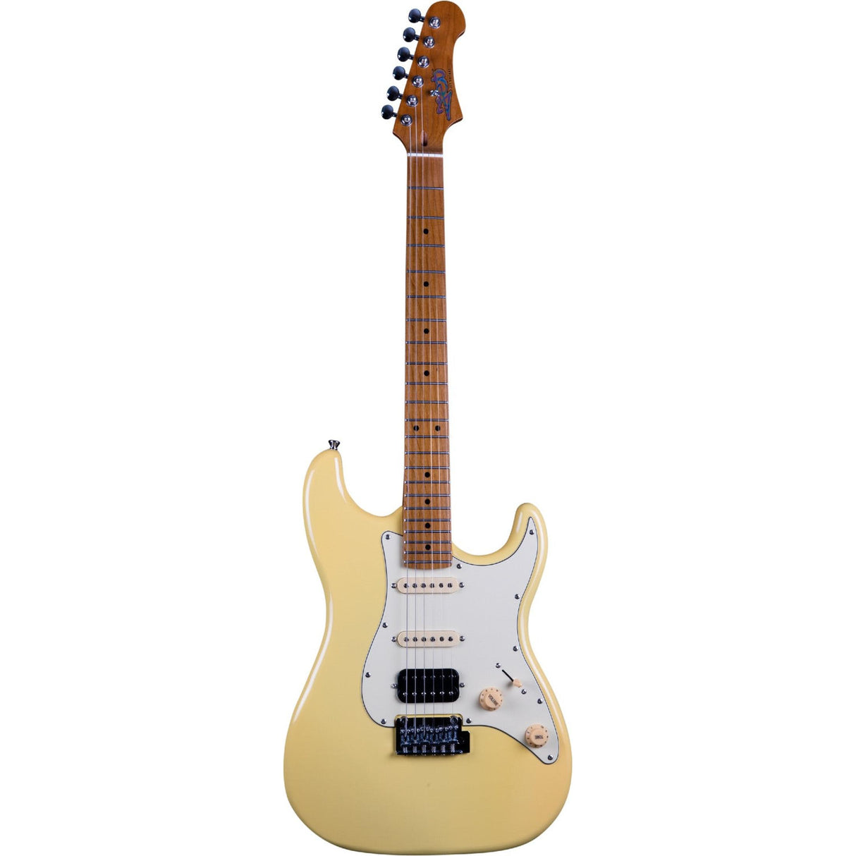 JET JS-400 SFG S-style Elektrische Gitaar HSS Tremolo Roasted Maple Hals Seafoam Green