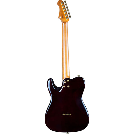 JET JT-600 BS G T-style Elektrische Gitaar HS Mahonie Body Flame Maple Top Tobacco Burst Gouden Hardware