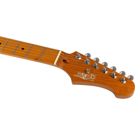 JET JJ-300 P90 SFG Offset Elektrische Gitaar Dual P90 Tremolo Roasted Maple Seafoam Green