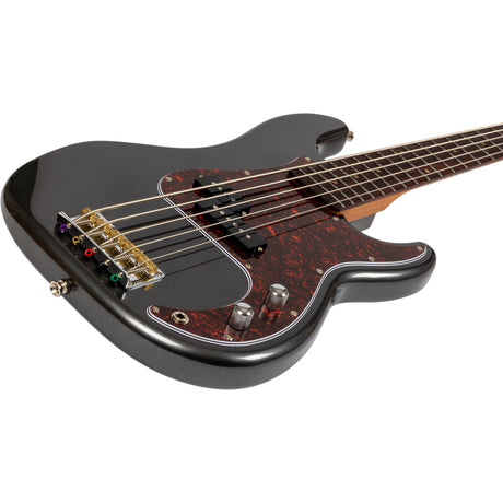 JET JPB-305 CRC PB-style 5-snarige Elektrische Bas Rosewood Toets Charcoal