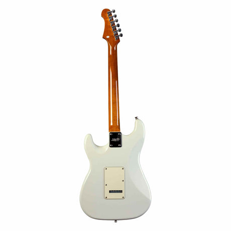 JET JS-300 OW S-style Elektrische Gitaar SSS Tremolo Roasted Maple Toets Wit