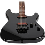 JET JS-800 BKW S-style Elektrische Gitaar HS Double Locking Tremolo Rosewood Toets Zwart