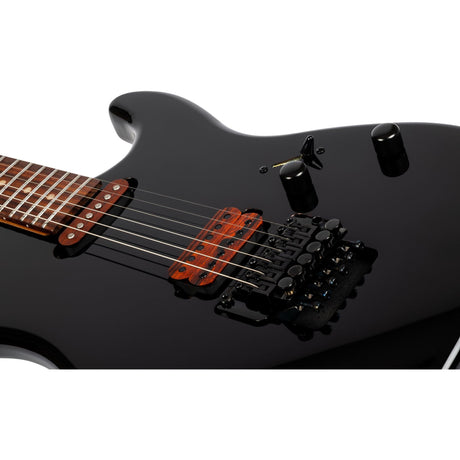 JET JS-800 BKW S-style Elektrische Gitaar HS Double Locking Tremolo Rosewood Toets Zwart