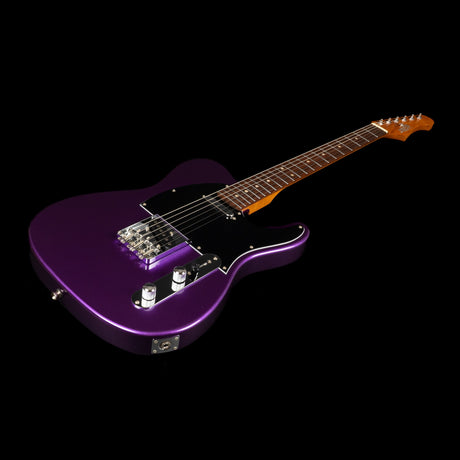 JET JT-300 PLM R T-style Elektrische Gitaar SS Vaste Brug Rosewood Toets Plum
