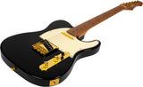 JET JT-300 BK G T-Style Elektrische Gitaar - Zwart met Gouden Hardware