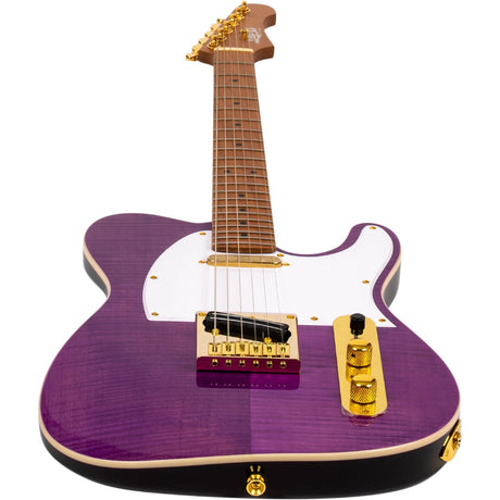 JET JT-600 PP G T-Style Elektrische Gitaar - Purple met Gouden Hardware