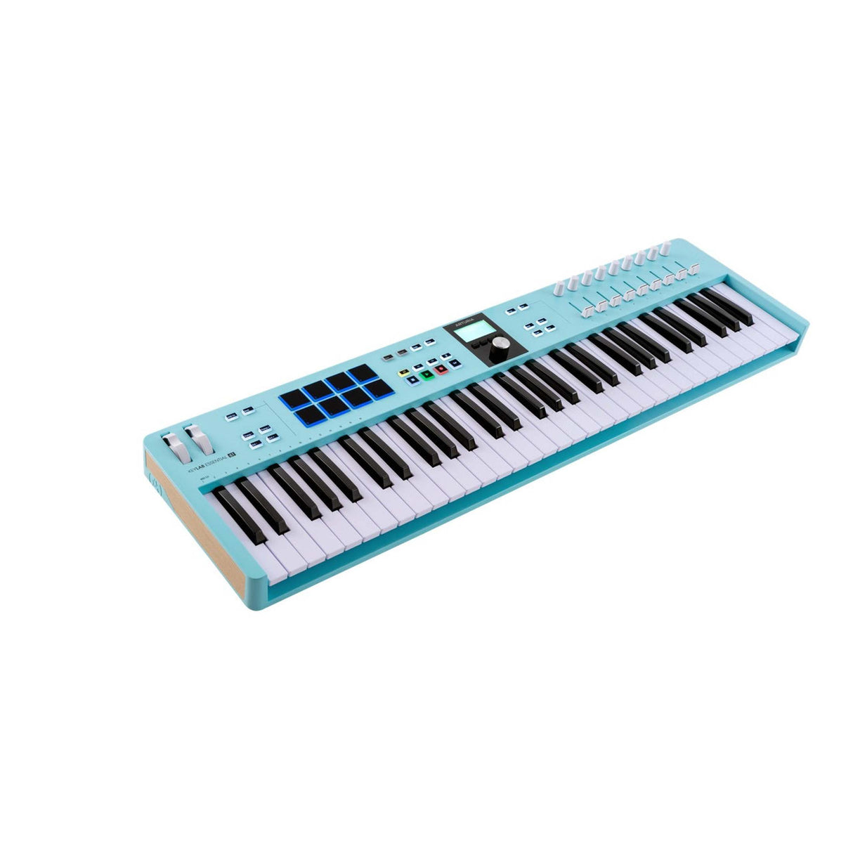 Arturia KeyLab Essential mk3 61 Aquamarine MIDI-Controller mit 61 Tasten, Pads und DAW-Integration