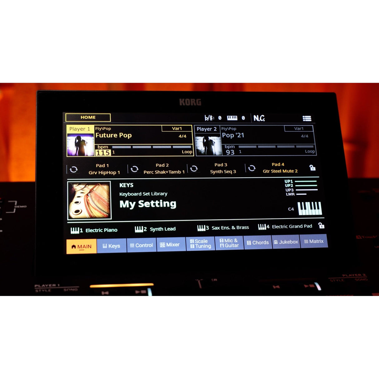 Korg Pa5X 61 ORIENTAL Arranger Keyboard met Aftertouch en Oosterse Sounds