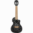 LANIKAI LKUQMBKCEC Concertukelele, Quilted Maple Serie, Black Stain,Voorversterke