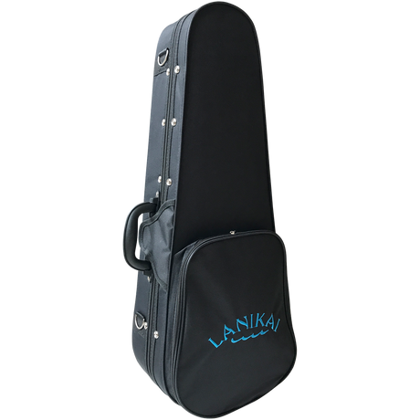 LANIKAI LKUQMBLCET Tenorukelele, Quilted Maple Serie, Blue Stain, Voorversterker,
