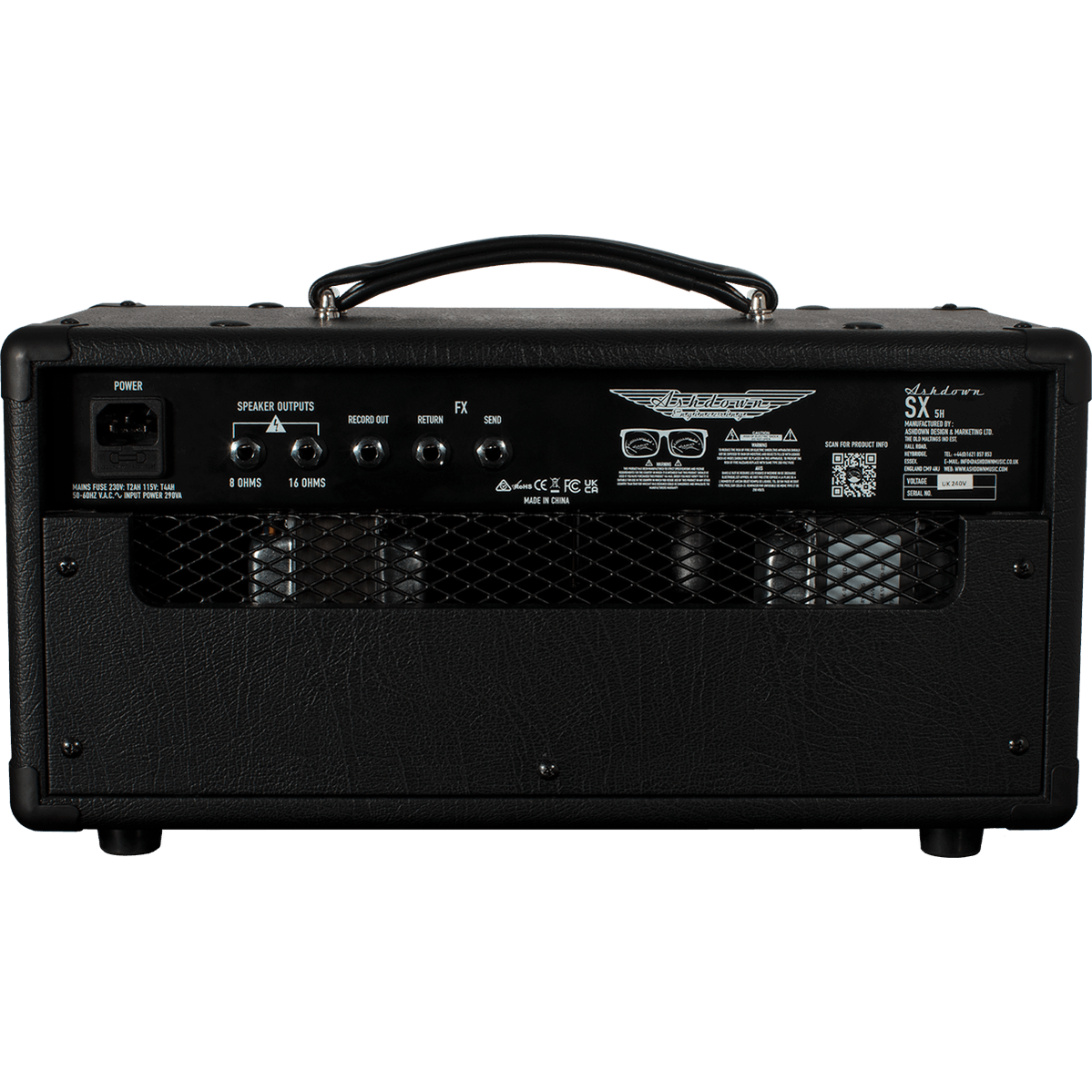 Ashdown MAS SX-5H Buisversterker Top 5W met Reverb en Effects-Loop