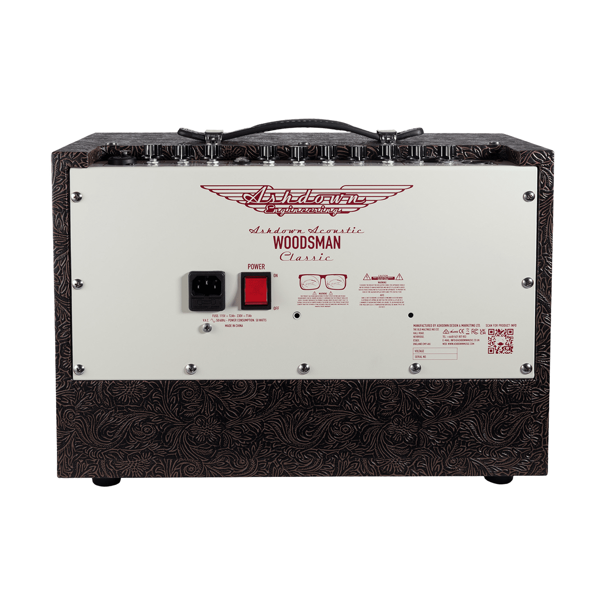 Ashdown Woodsman Classic Akoestische Gitaarversterker 40W met Reverb en DI-uitgang