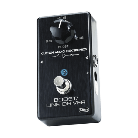 MXR MC401 Boost/Line Driver – Zwart Analoog Pedaal met Toonregeling en True Bypass