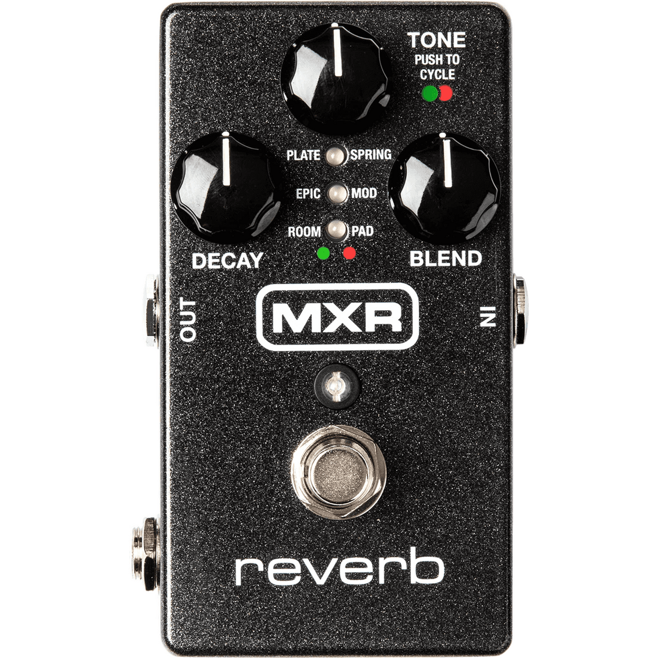 MXR M300 Reverb – Zwart, 6 Studio-kwaliteit Reverbtypes