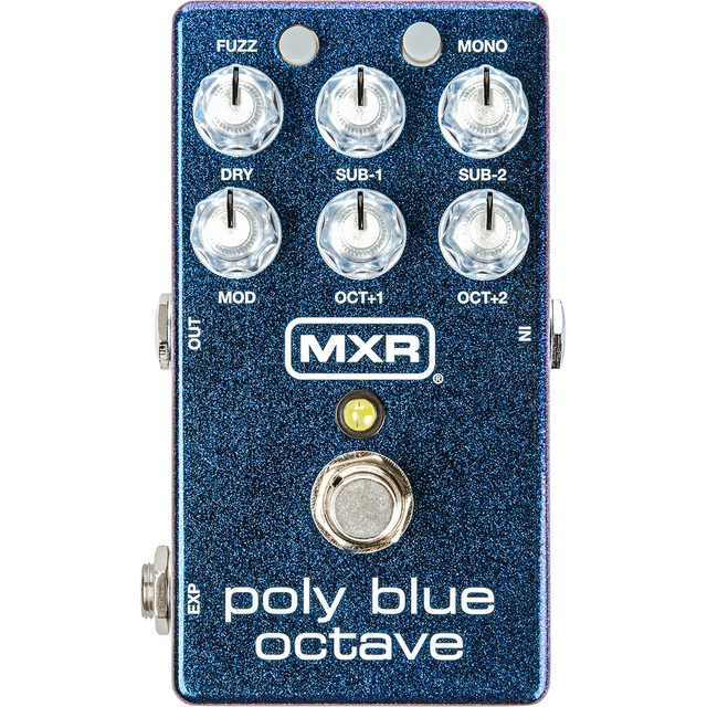 MXR M306 Poly Blue Octave – Blauw, Octaver met 4 Effecten en Expressie-ondersteuning