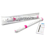NUVO B300 PK sopraanblokfluit wit-roze barok vingerzetting met etui en motivatieringen