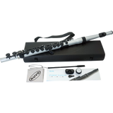 NUVO SF300FSV Student Flute 2.0 – C-stemming, 255 g, zilver, incl. blokfluitkopstuk en etui