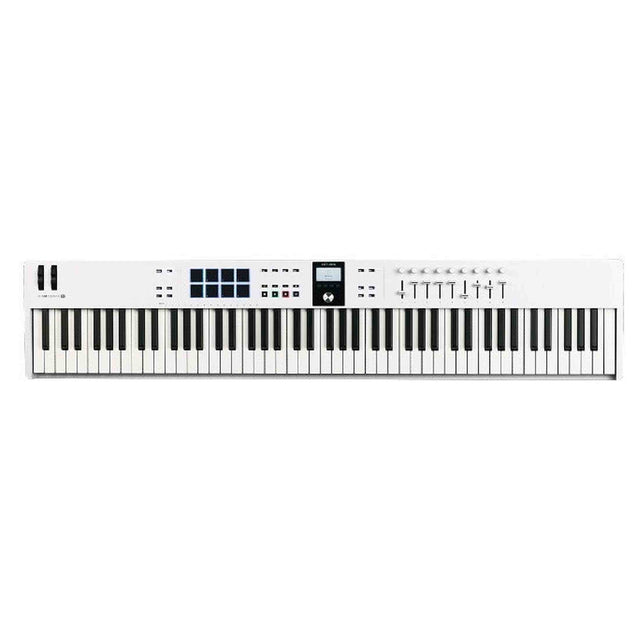 Arturia KeyLab Essential mk3 88 White – MIDI keyboard, 88 semi-gewogen toetsen, DAW-integratie