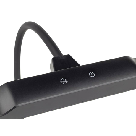 Boston PLM-190-BK Piano LED Lamp met 42 LED’s, dimbaar, 3 kleurtemperaturen, zwart