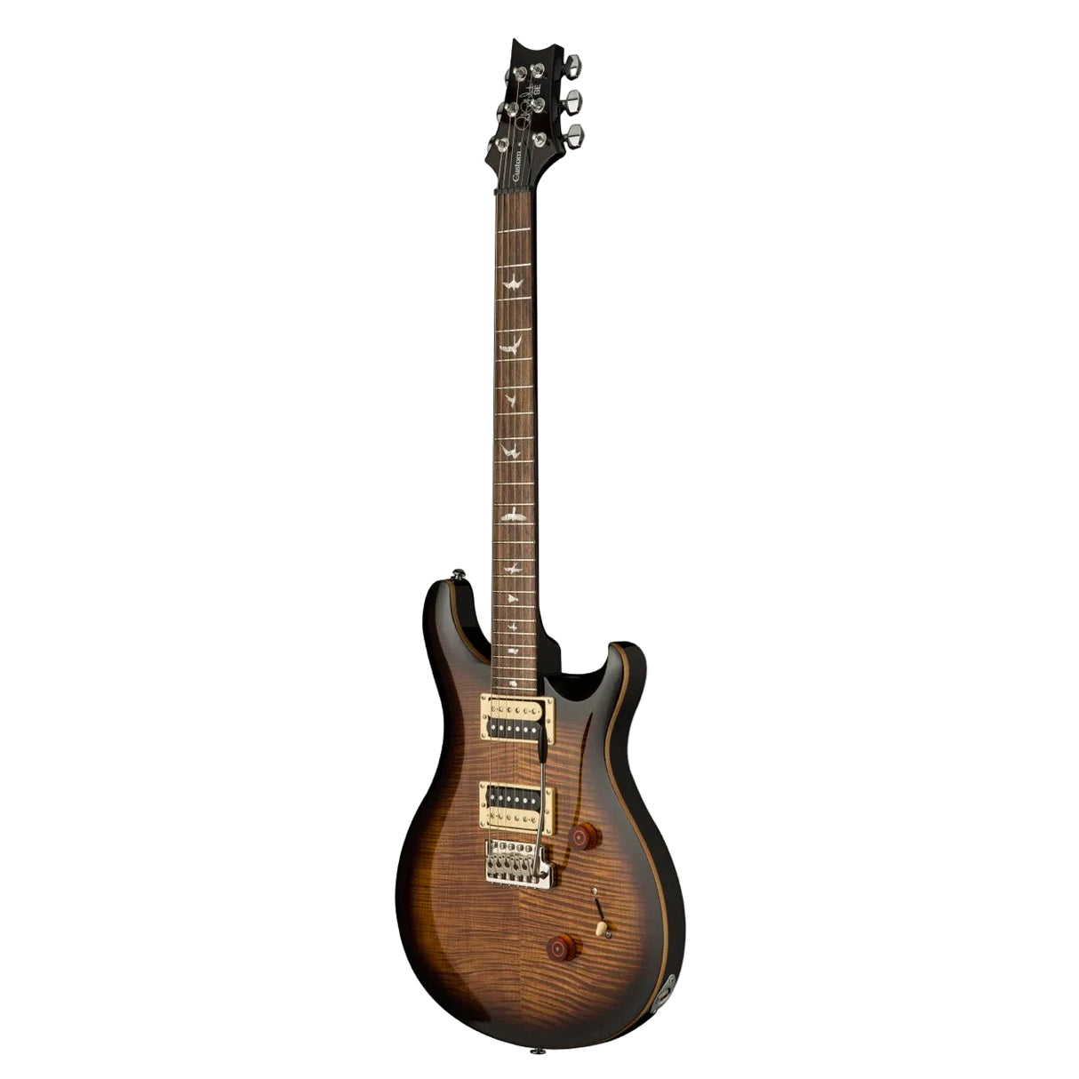 PRS SE Custom 24 Black Gold Burst E-Gitarre mit Flame Maple Top inkl. Gigbag
