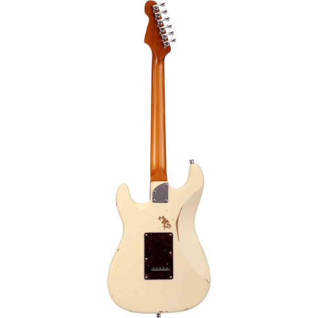 Patina PS-7 OW R S-style Elektrische Gitaar HSS Alnico V Nitro Relic Paulownia Body Roasted Maple Hals Olympic White