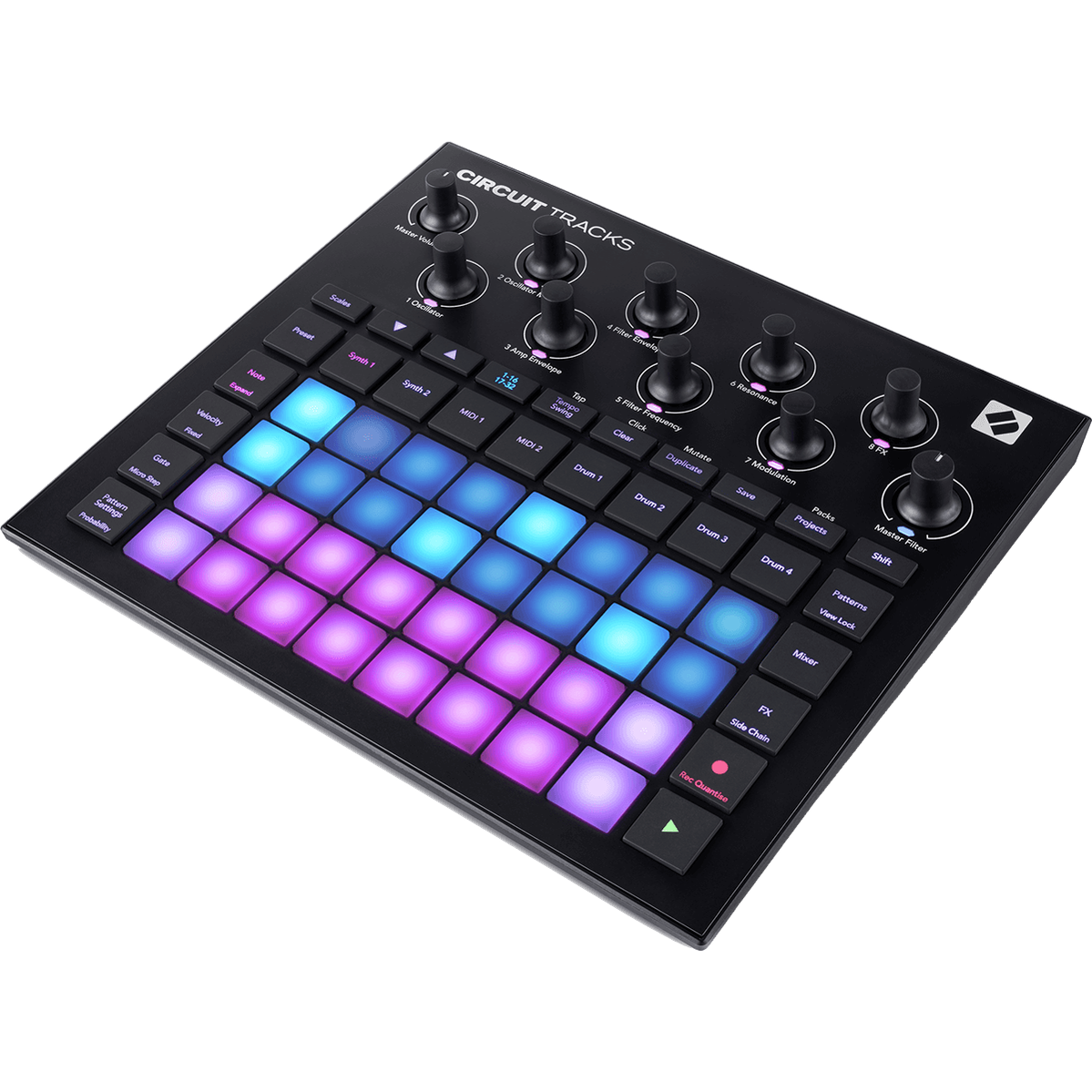 Novation Circuit Tracks – Groovebox met Synth-, Drum- en MIDI-tracks en Effecten