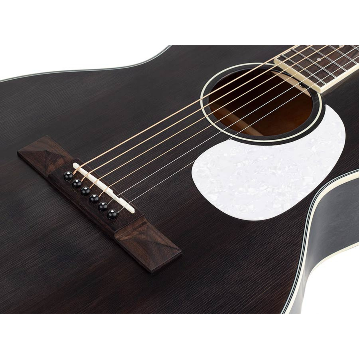 Richwood HSP-35-MBK Heritage Series Parlor massief ceder bovenblad mat zwart