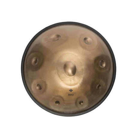 Sela SE 300 Stainless Steel Handpan Bb2 Amara 440 Hz goud handgemaakt met gevoerde draagtas