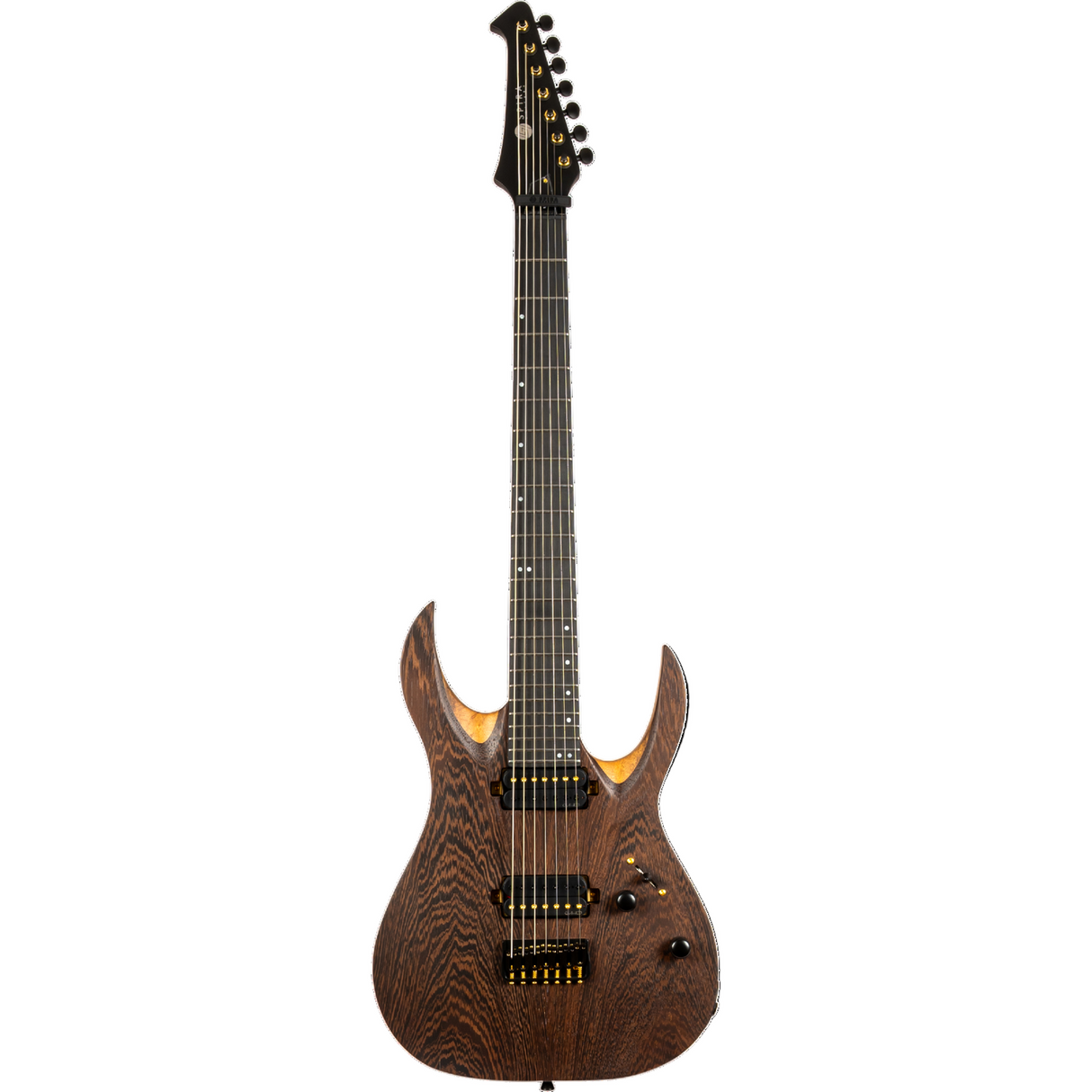 Spira S-1007 PRO 7-snarig, Black Limba body, Villain PRO pickups