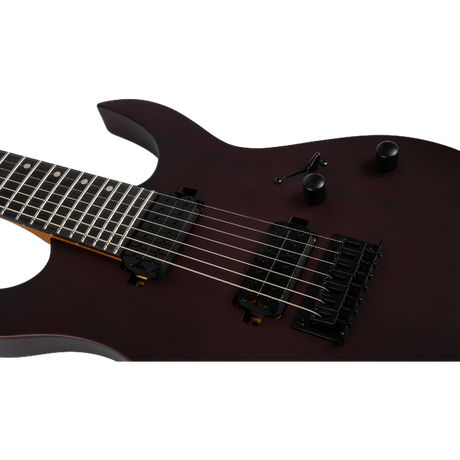 Spira Guitars S-407 MBK Satin Black elektrische gitaar